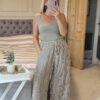 brown stripe trousers