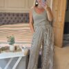 brown stripe trousers