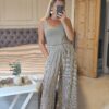brown stripe trousers