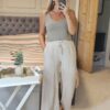 Ecru trousers