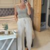 Ecru trousers
