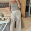 Ecru trousers