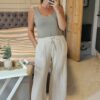 Ecru trousers