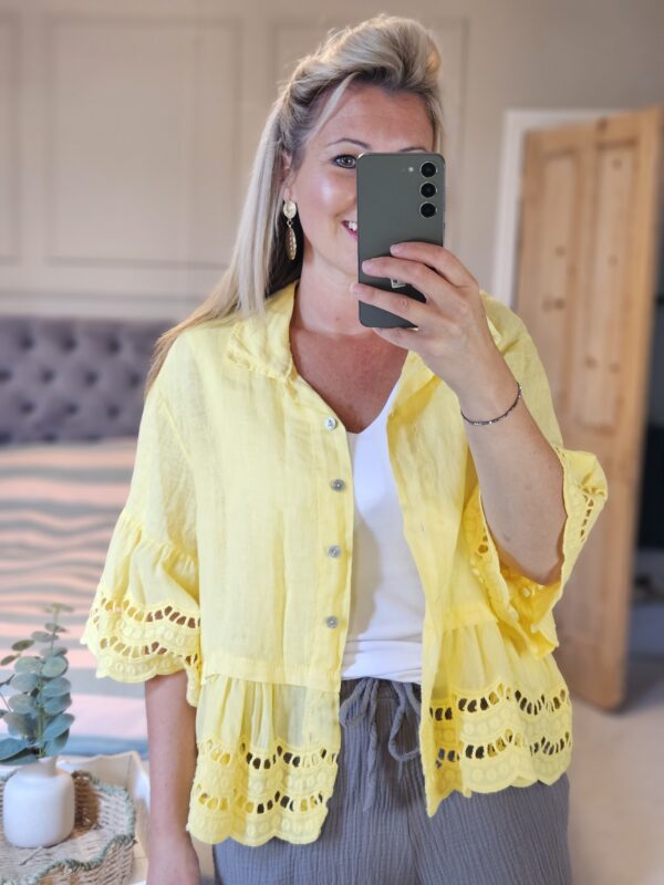 Linen top yellow