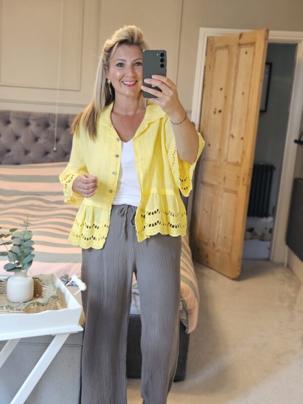 Linen top yellow