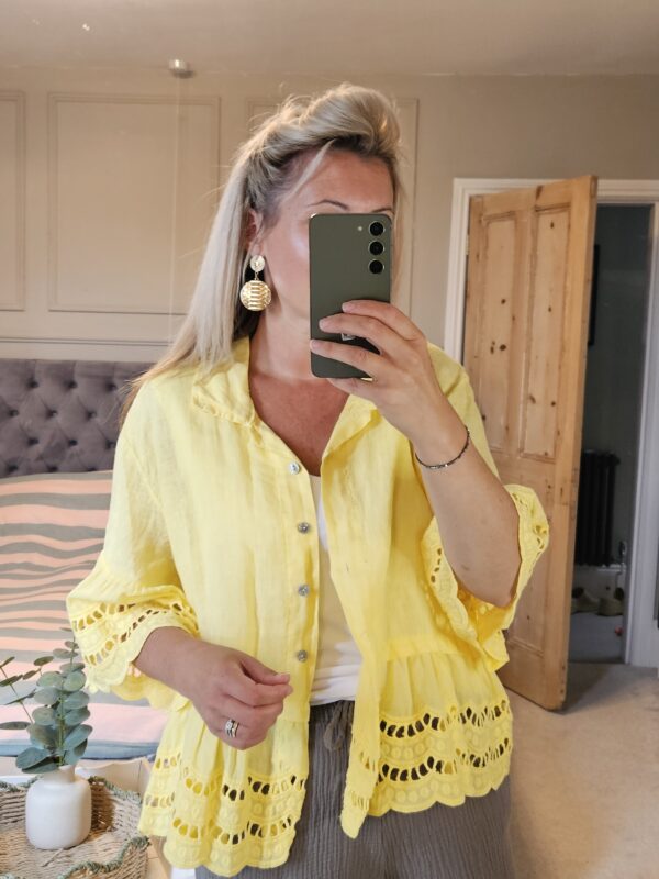 Linen top yellow