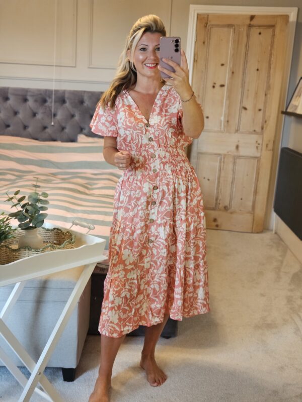 Midi dress pink