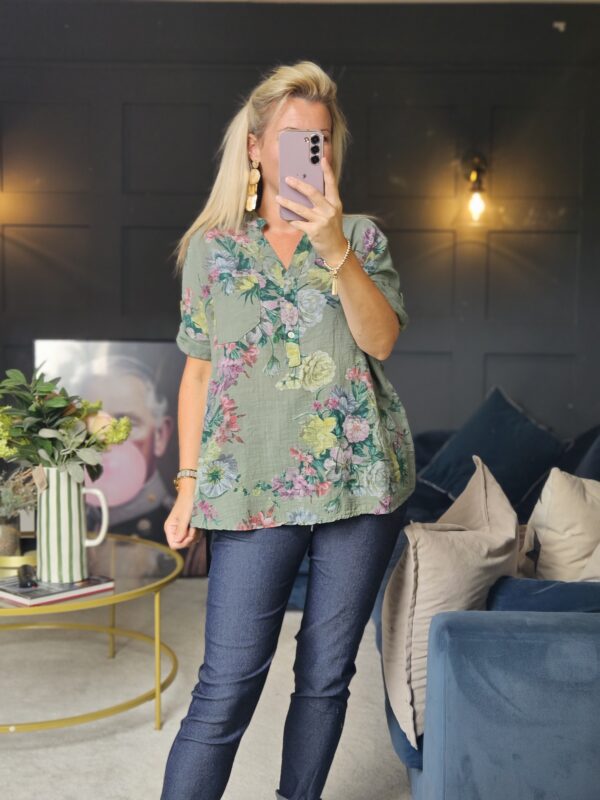 Azzurra top khaki