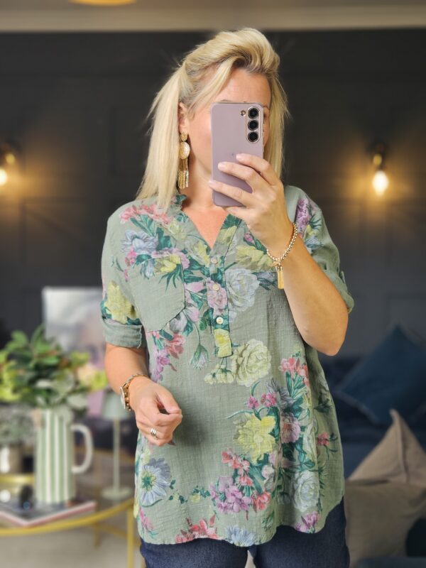 Azzurra top khaki