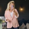 stripe blazer