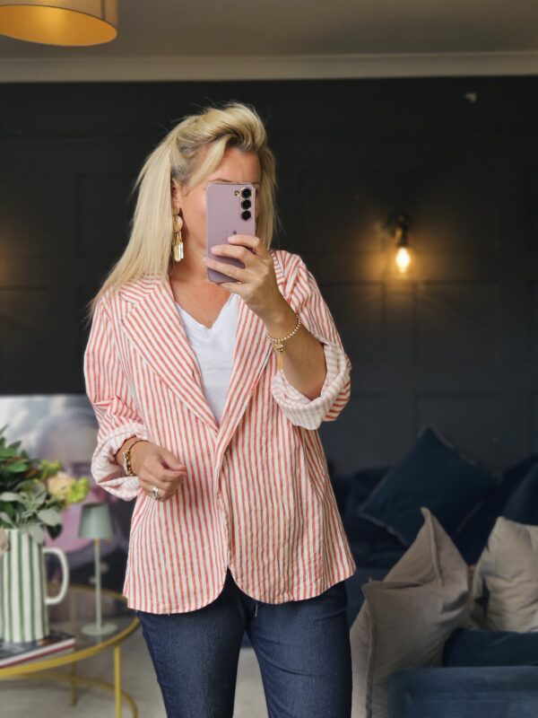 stripe blazer