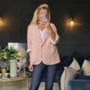 stripe blazer