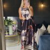Alasssio dress chocolate