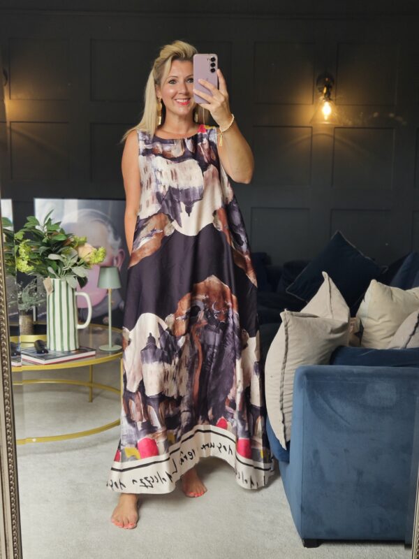 Alasssio dress chocolate