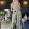 Printed dress khaki
