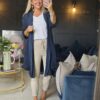 linen jacket navy