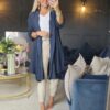 linen jacket navy