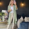 Linen jacket sage