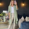 Linen jacket sage
