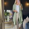 Linen jacket sage