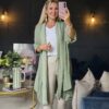 Linen jacket sage
