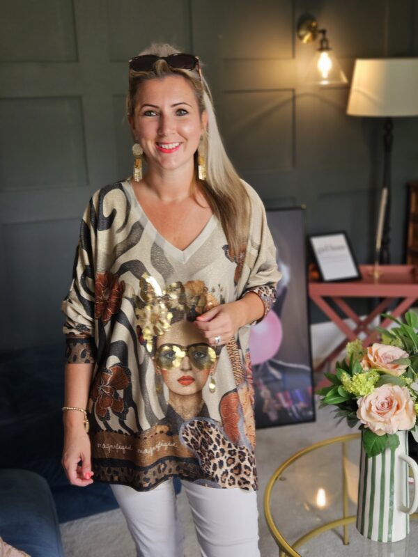 FRIDA long sleeve glitz