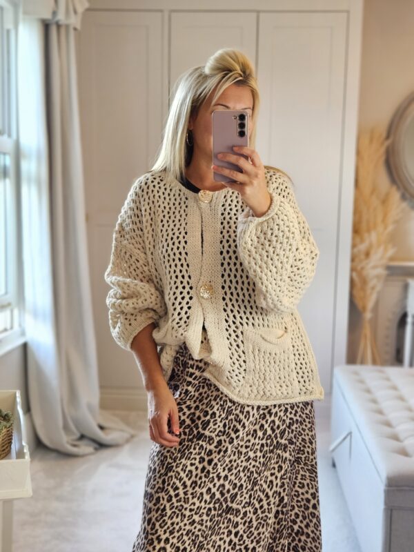 Gold button cardigan