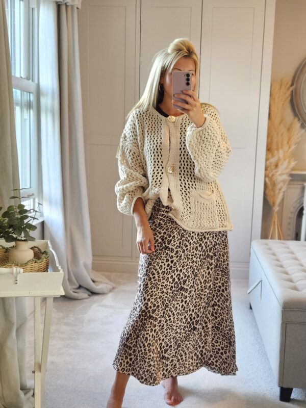 Gold button cardigan