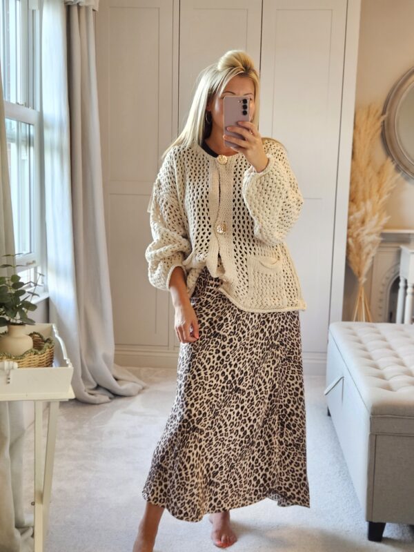 Gold button cardigan