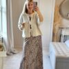 Ecru 3/4 sleeve cardigan