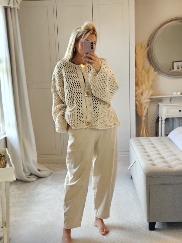 Gold button cardigan