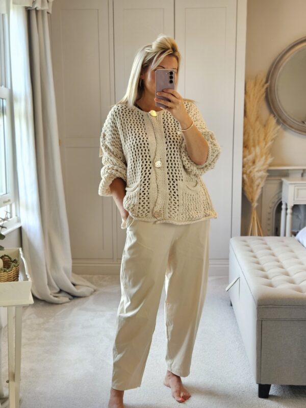 Gold button cardigan