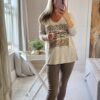 animal print top