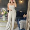Beige jumpsuit