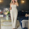 Beige jumpsuit