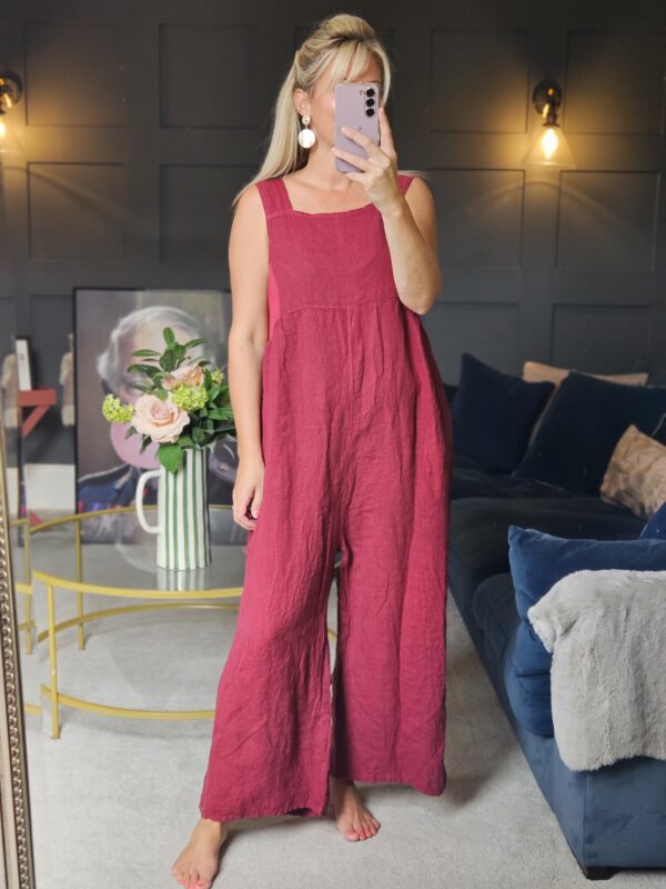 linen jumpsuit/dungaree Berry