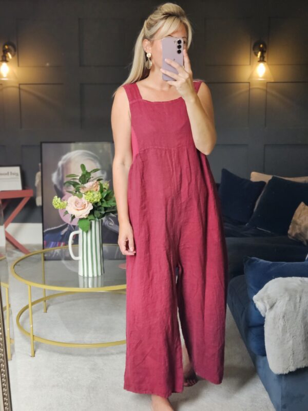 linen jumpsuit/dungaree Berry