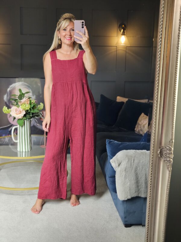 linen jumpsuit/dungaree Berry