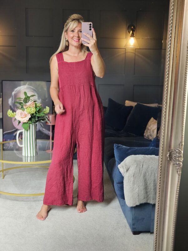 linen jumpsuit/dungaree Berry