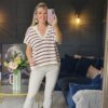 Stripe knit Berry