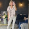 Stripe knit Berry