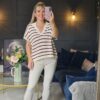 Stripe knit Berry