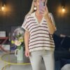 Stripe knit Berry