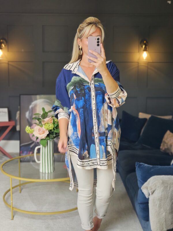 Amalfi long shirt blue