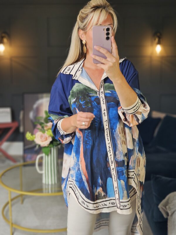 Amalfi long shirt blue