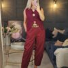 Berry gold button waistcoat