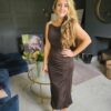 Emilia dress brown