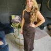 Emilia dress brown