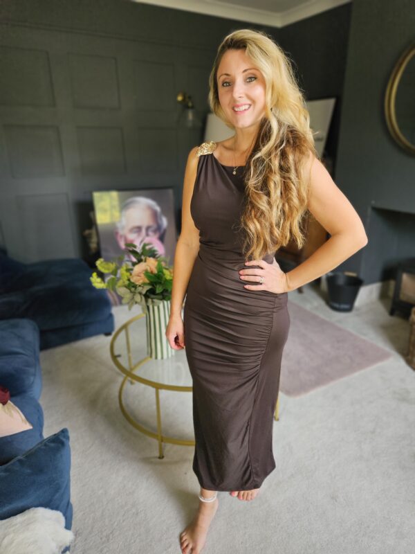 Emilia dress brown