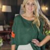 Forest green star jumper